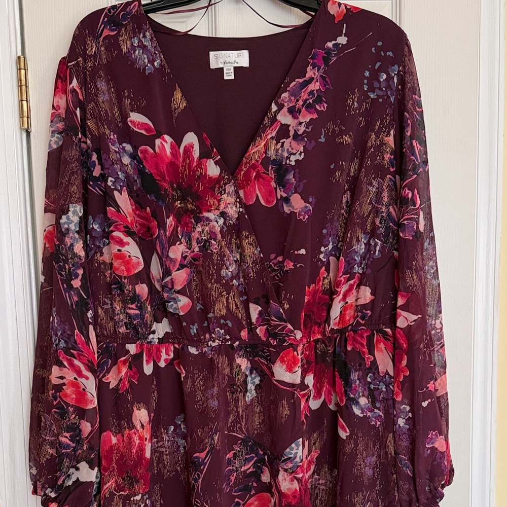 Signature by Robbie Bee Floral Maxi Dress – Size 18W – New With Tags